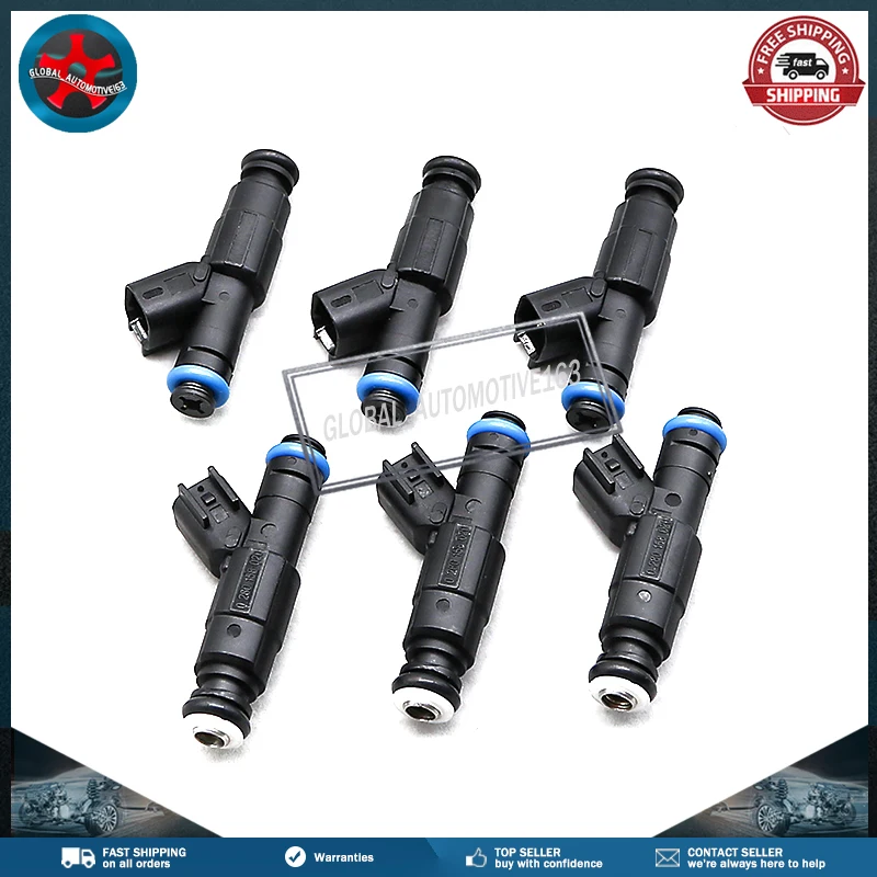 6Pcs Fuel Injector 0280158020 For Jeep Liberty Grand Cherokee Commander Dodge RAM 1500 Durango Dakota Nitro Mitsubishi Raider