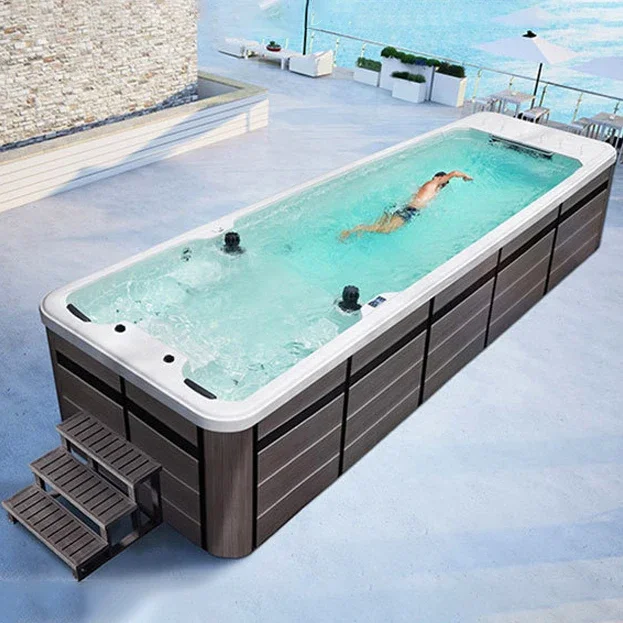 6-7 Person Hot Tubs Function Bathtub Party Massage Outdoor Cjacuzzing Spa Freestanding Whirlpool Tubs