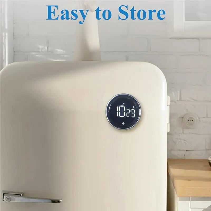AEE2-Digital Kitchen Timer With Visual Countdown, Count Up, Loud Alarm, And Magnetic Backing For Enhanced Cooking And Baking