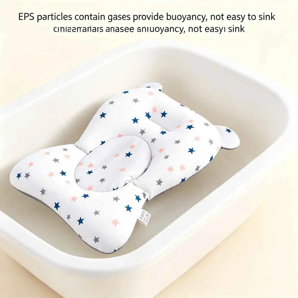 vvocci Bath Seat Support Mat Foldable Bath Tub Pad Body Cushion &amp Chair Newborn Bathtub Pillow Infant Anti-Slip Soft Comfort