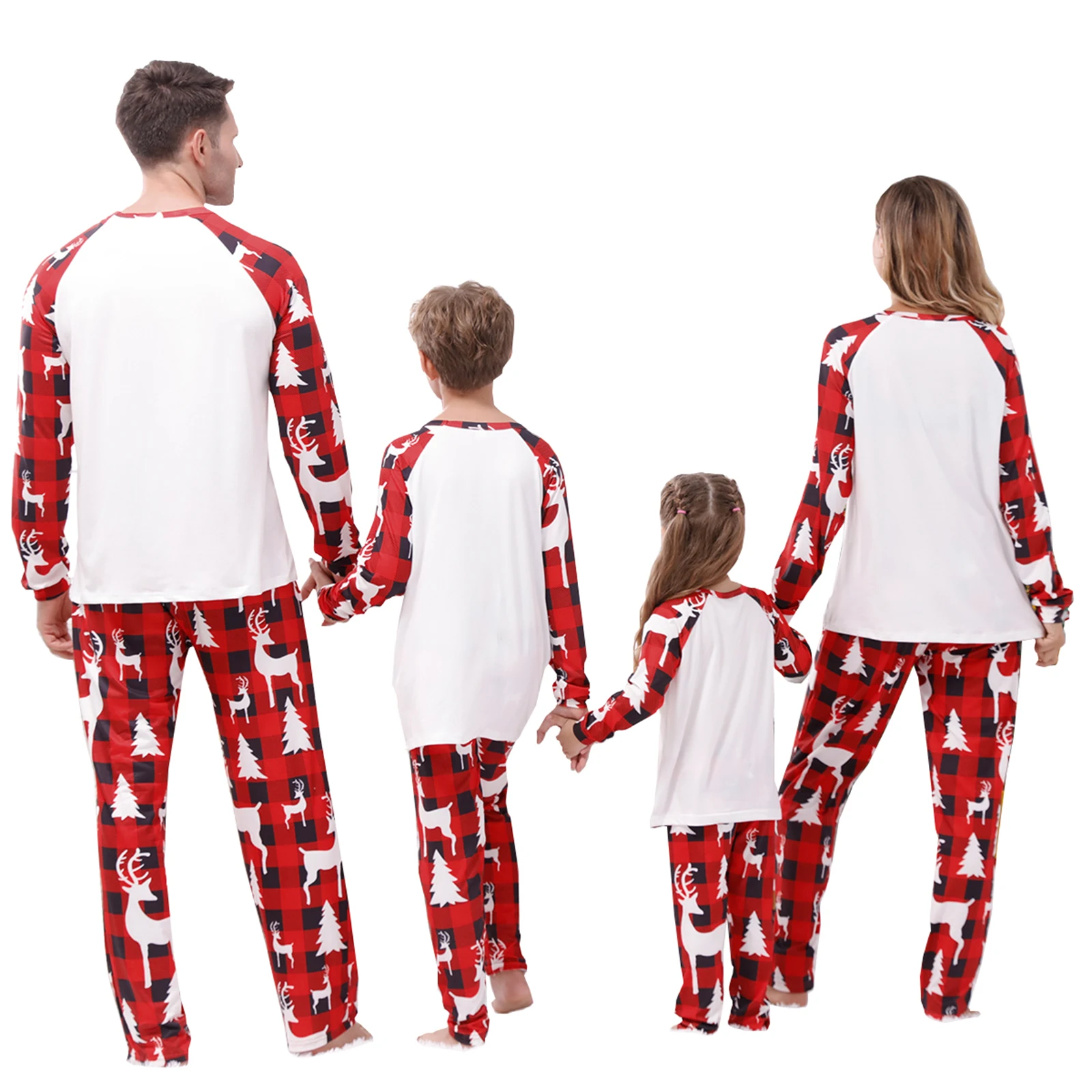 Family Christmas Pjs Matching Sets Christmas Pajamas for Family Adults Kids Baby Dog Holiday Xmas Sleepwear Set