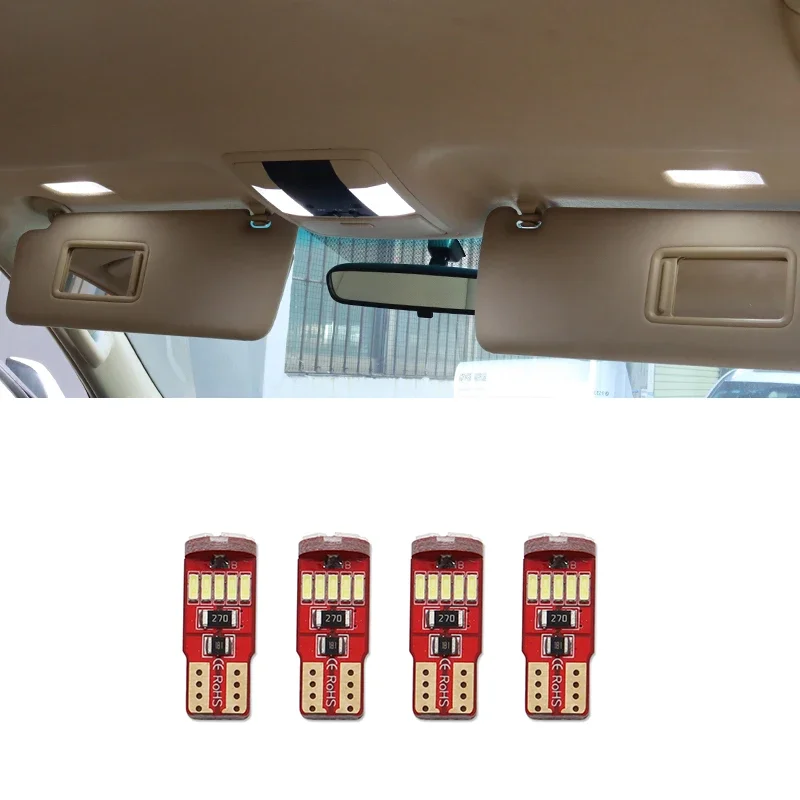 For Toyota Land Cruiser Prado 150 2010-2023 Trunk Cosmetic Mirror Reading Lamp Lamp Beads LC150 FJ150 Interior LED Accessories