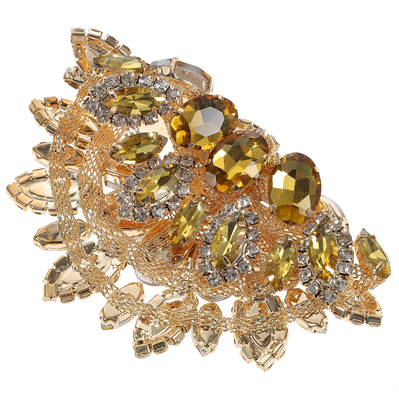 

Decorative Patch Diamond Chain Jewelry Lightweight Compact DIY Beaded Applique Cover Holes Stylish Exquisite Design Patches