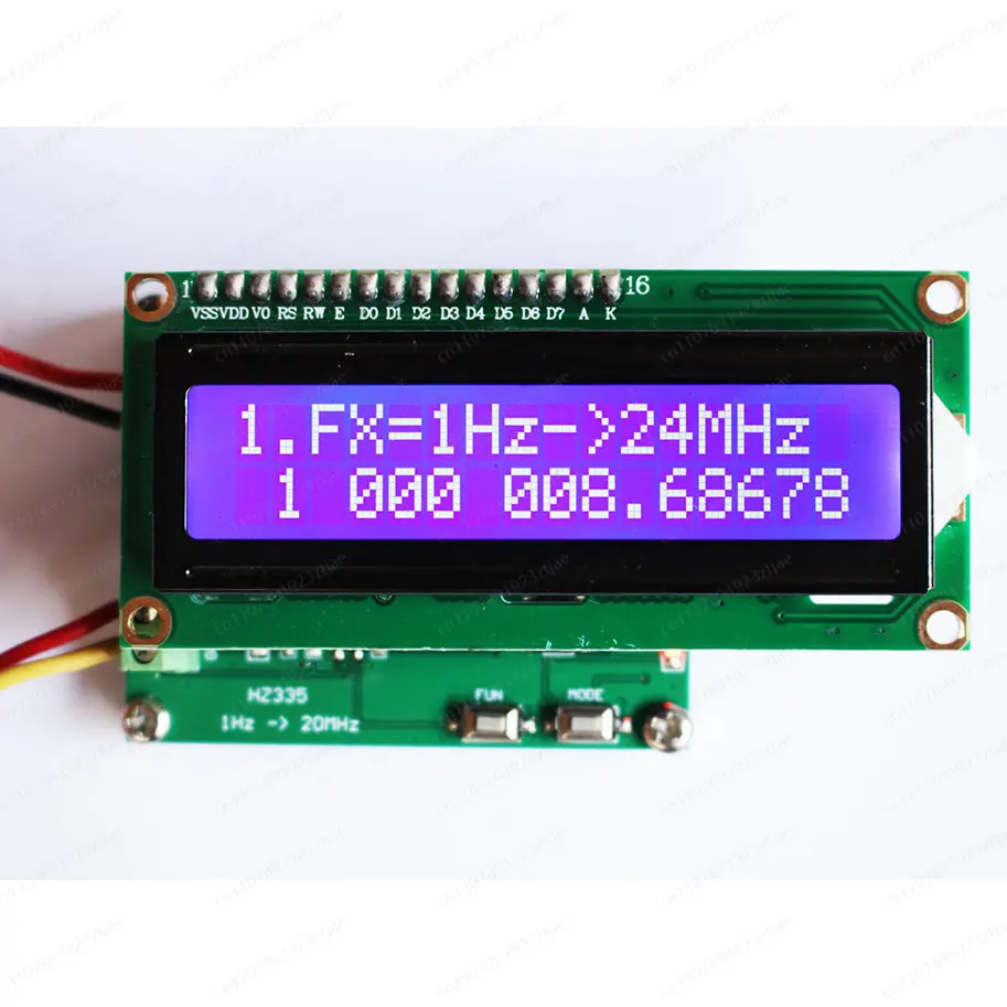 New version, high-precision frequency meter, pulse signal 1Hz~ 24MHz 6-bit significant number