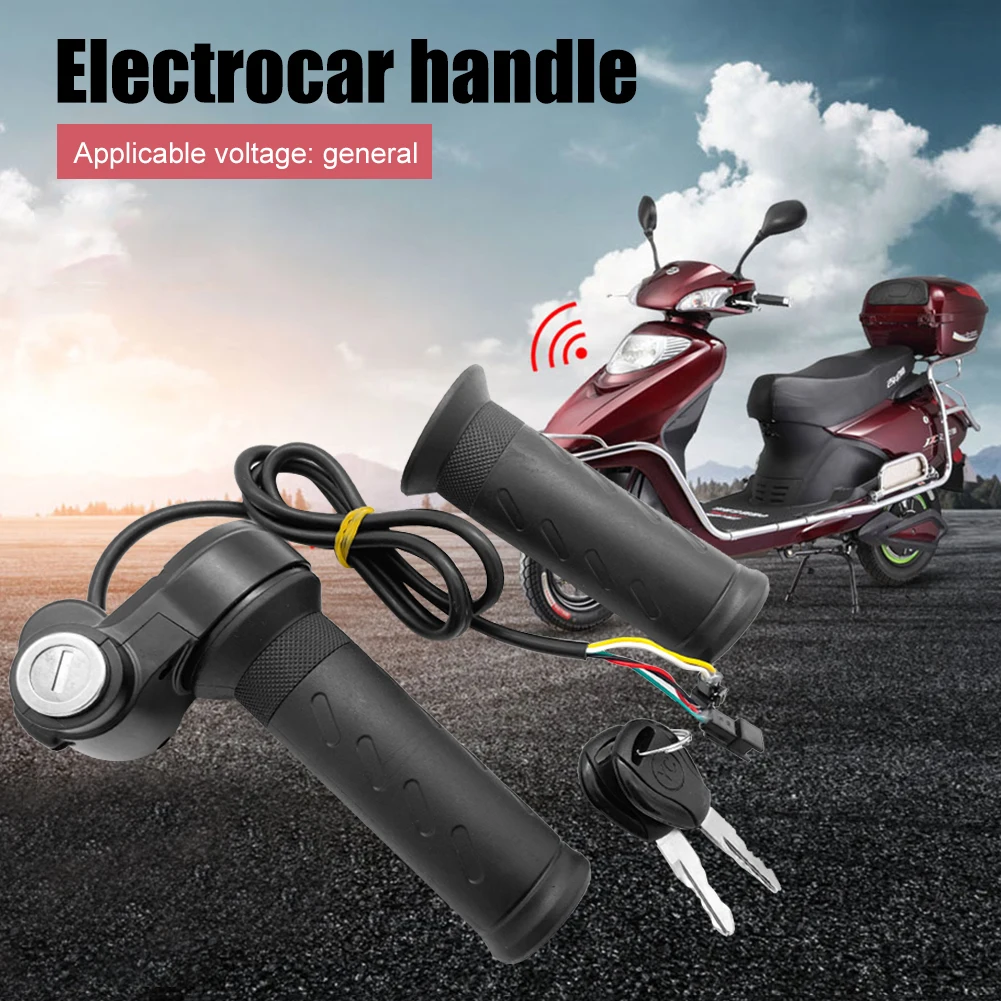 E-Bike Throttle Grip Scooter Handle Universal Voltage Electric Vehicle Speed Regulating Handle Twist Accelerator Cycling Parts