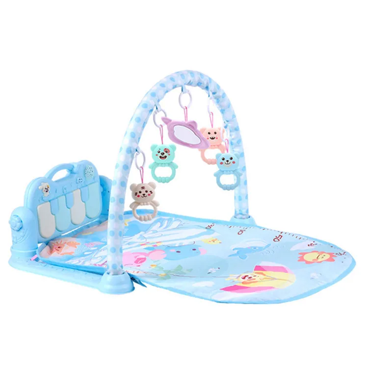 Tapis de jeu rond avec pédale musicale pour bébé de 0 à 2 mois, jouet pour filles de 0 à 2 mois, tapis de jeu sans stier