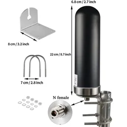 Antenne WiFi cellulaire omnidirectionnelle extérieure, longue portée SMA ts9, antenne de persévérance 5G et 4G, large bande externe 698-6000MHz, 10dbi