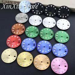 SUB NH35 Case Dial 28.5mm Sunburst Watch Dial High Quality Luminous Watch Faces For NH35 NH36 4R 7S Movement