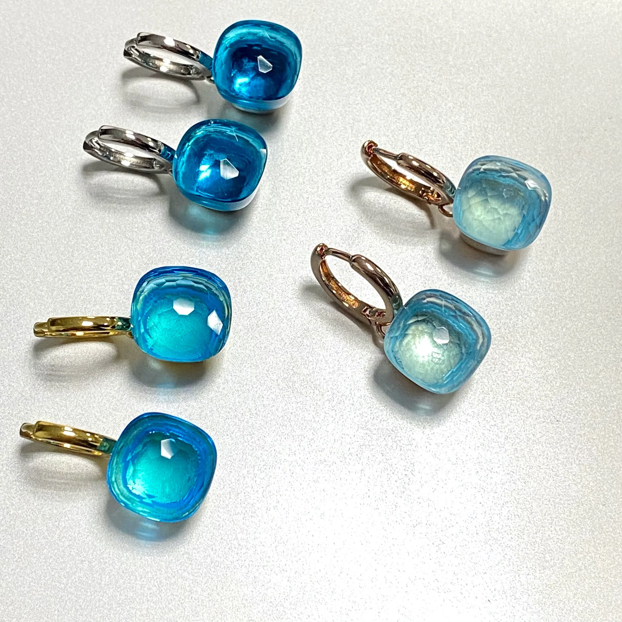 

11.6mm Maxi Stone Crystal Candy Earrings Blue Crystal Candy Style Earrings Fashion Women Jewelry Gift