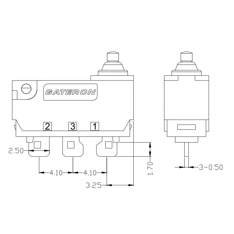 Micro Switch SPDT Single Pole 0.1A 3A ON OFF Momentary Subminiature switch