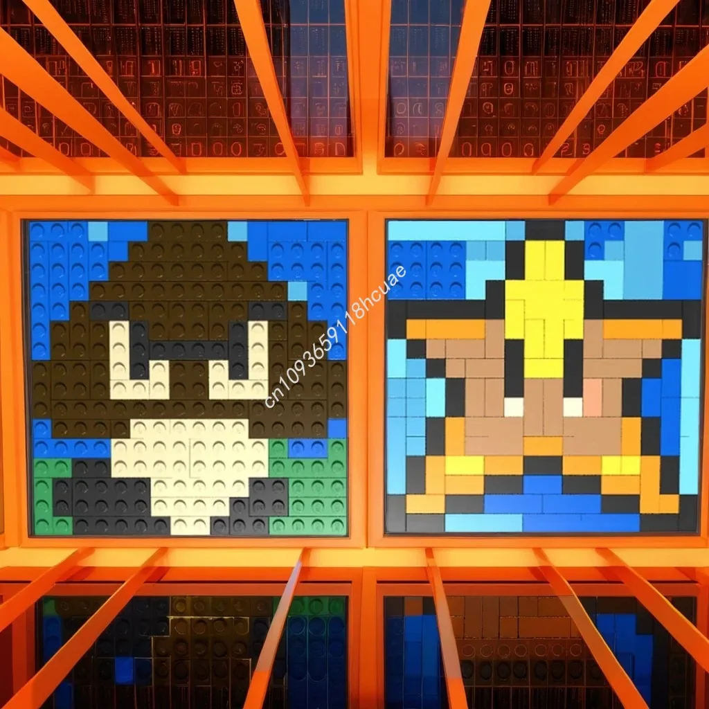 

231pcs MOC Italian Plumber art Building Blocks Creative Children Christmas toy Gift Solve the problem up Kids Constructing