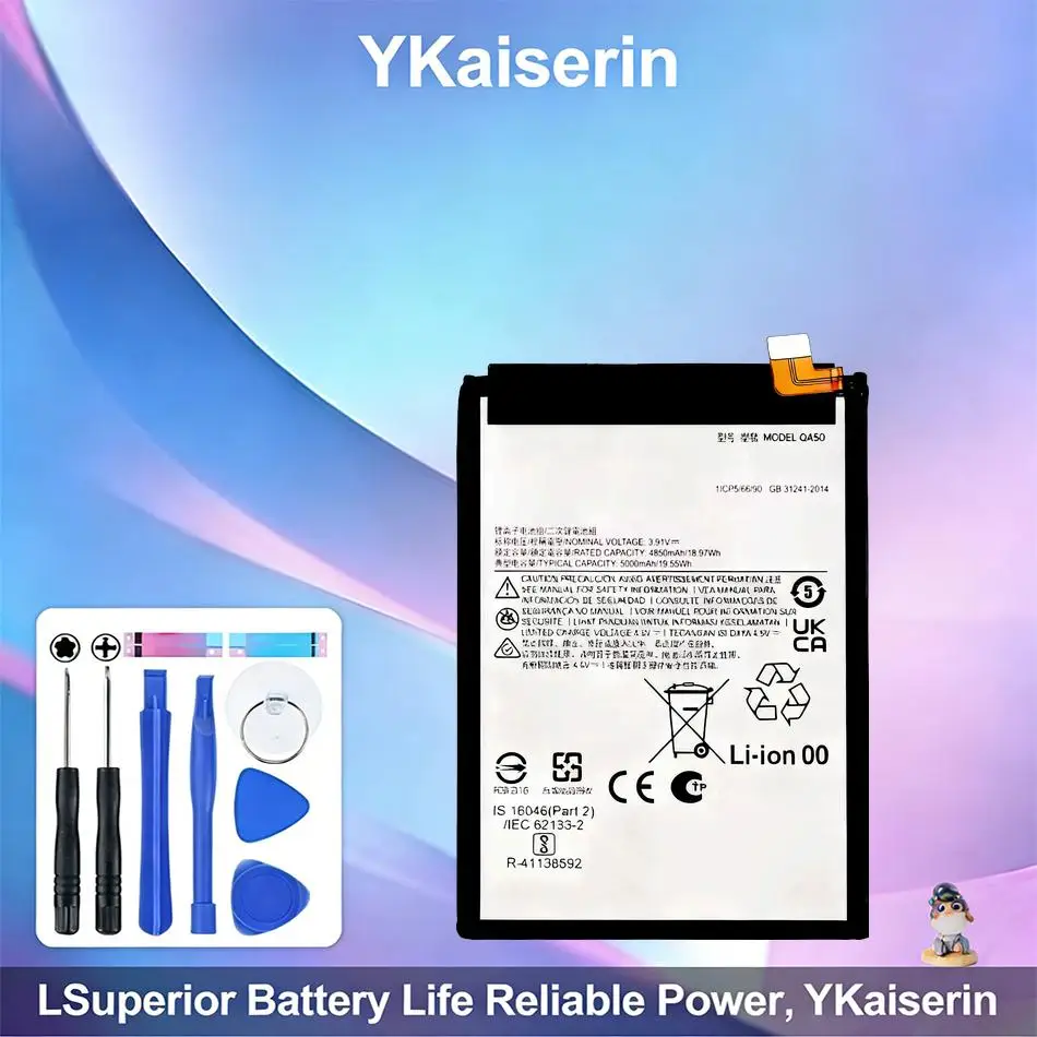 Bateria de Celular 5000mAh para Motorola Moto G Power 5G 2024 de Longa Duração QA50