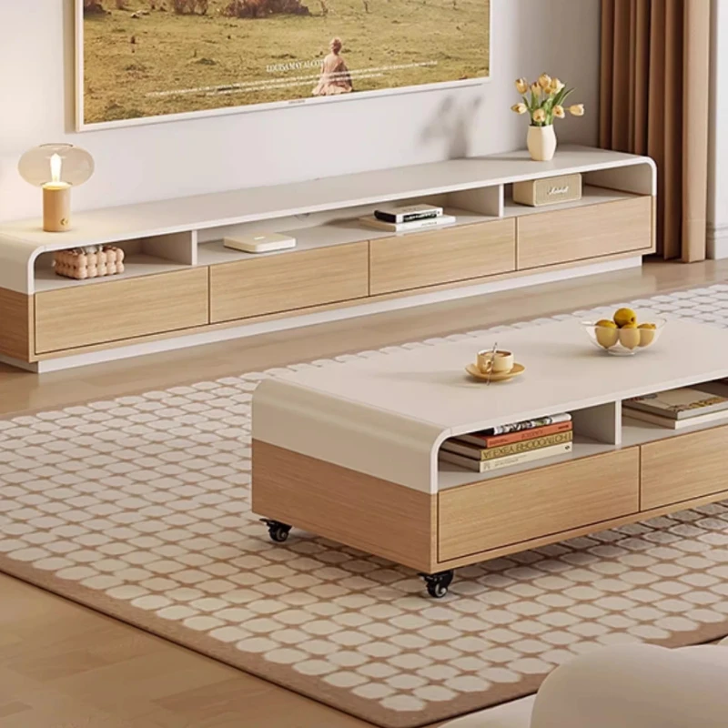 Drawers Tv Cabinet Room Corner Manual Entertainment Floor Hanging Tv Cabinet Nordic Muebles Para Hogar Living Room Furniture