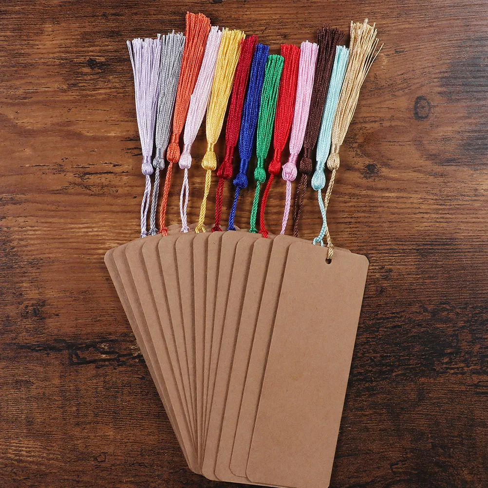 30 Pcs Paper Blank Bookmark Tassels Bulk Stickers Bookmarks Animal Scratch Labels to Decorate Ordinary