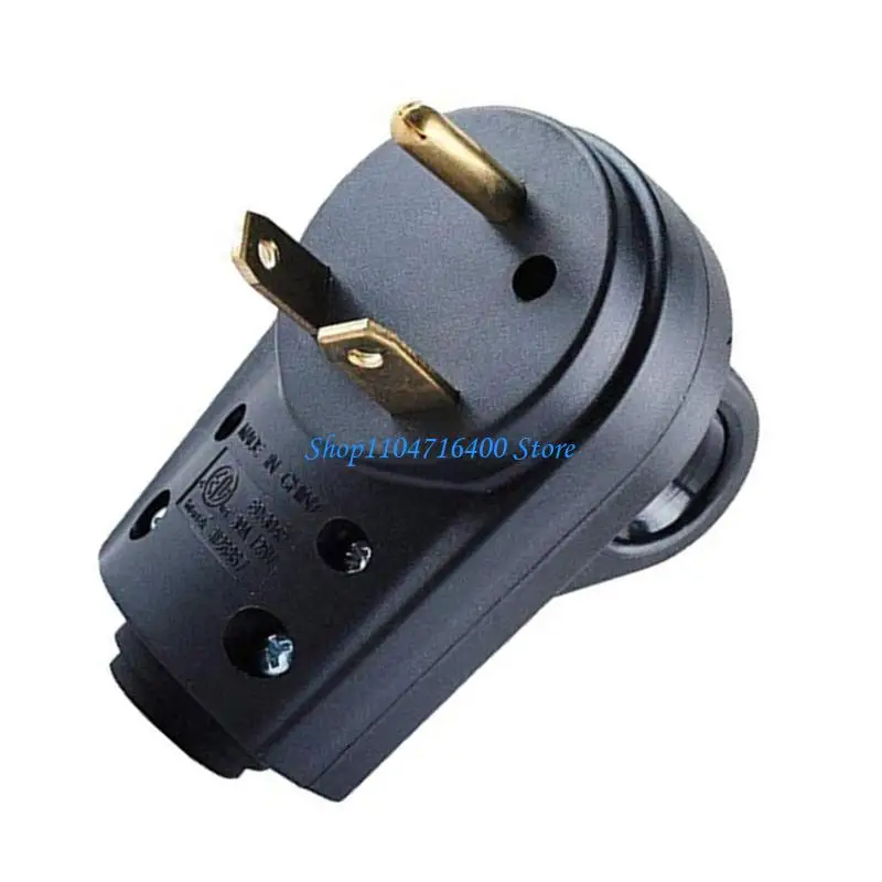

y1gd 3 Pin 30A Campers Replacement Male Plug Socket Outlet Adapter Cord Connector
