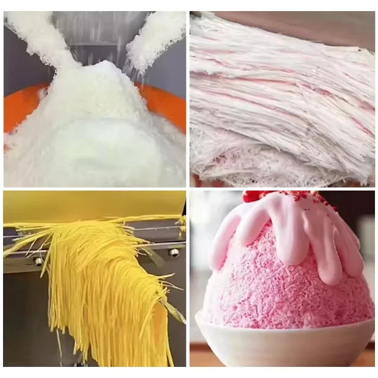 آلة زهرة الثلج المستمرة لإطلاق الجليد آلة قوس قزح Bingsu ندفة الثلج