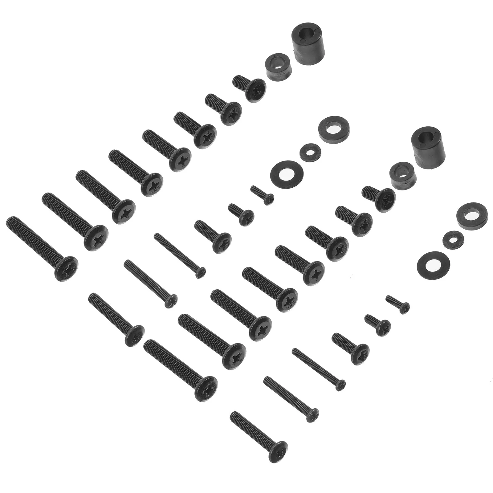 

1Set Mounting Screws Heavy Duty Black Iron Fasteners for 80 Inch Tvs Universal Wall Mount Hardware Replacement Kit Supplies