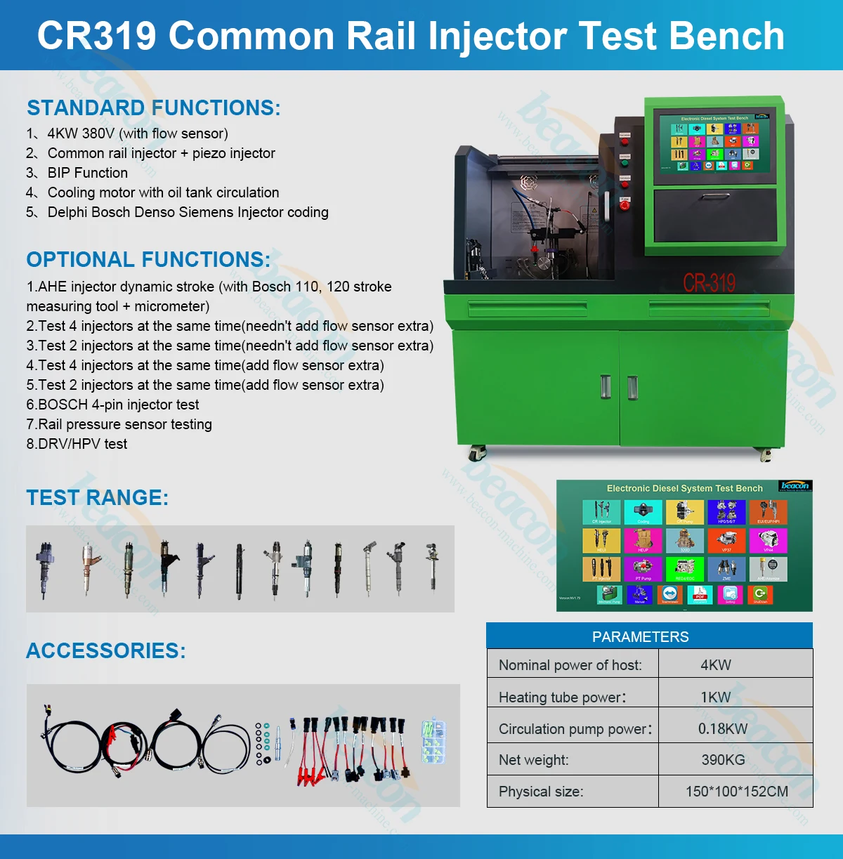 Picture 7: CR319 Common Rail for Test Bench Injector Tester Machine with Coding Function for Testing Equipment