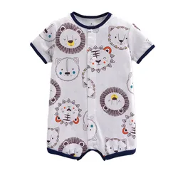 Summer Baby Rompers Baby Girls Clothing 100% Cotton Newborn Cartoon Short Sleeve Baby Boy Clothes Infant Jumpsuits Kids Clothes