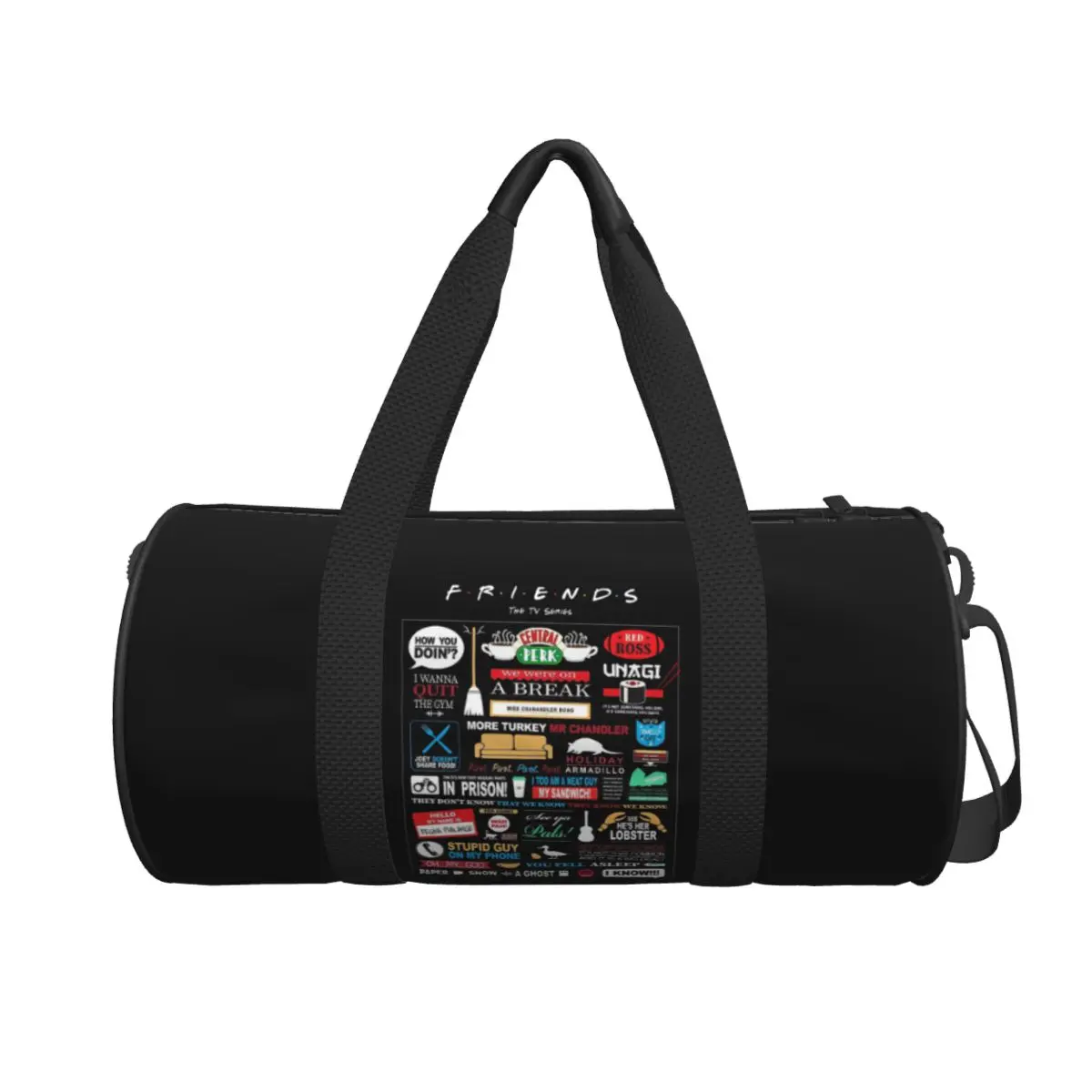 

Сумка-дафл Friends Qu, большая, многофункциональная, для спортзала, путешествий, фитнеса