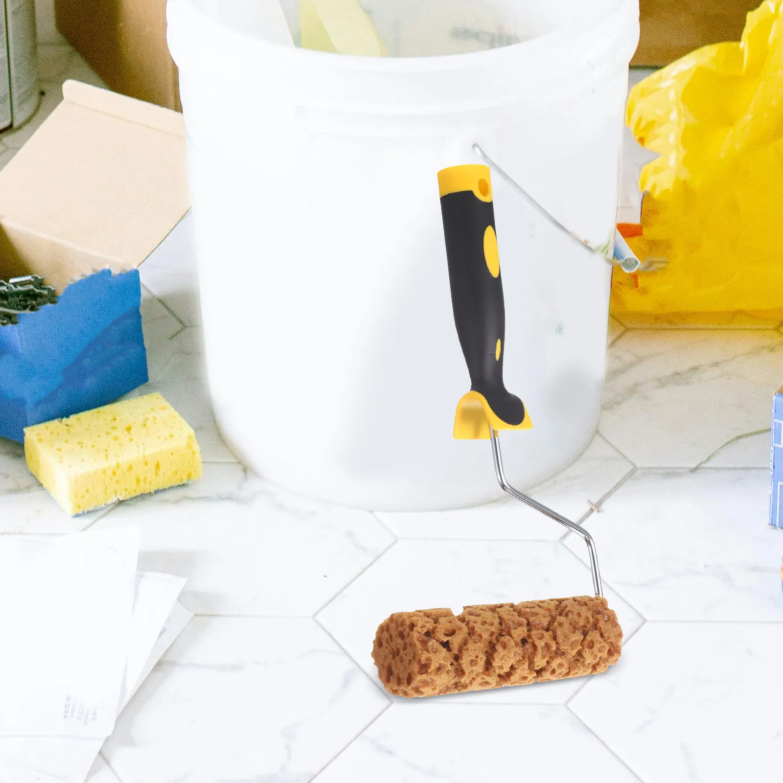 

Sponge Texture Paint Roller with Pineapple Design for Wall Decoration Smooth Application Reusable Painting