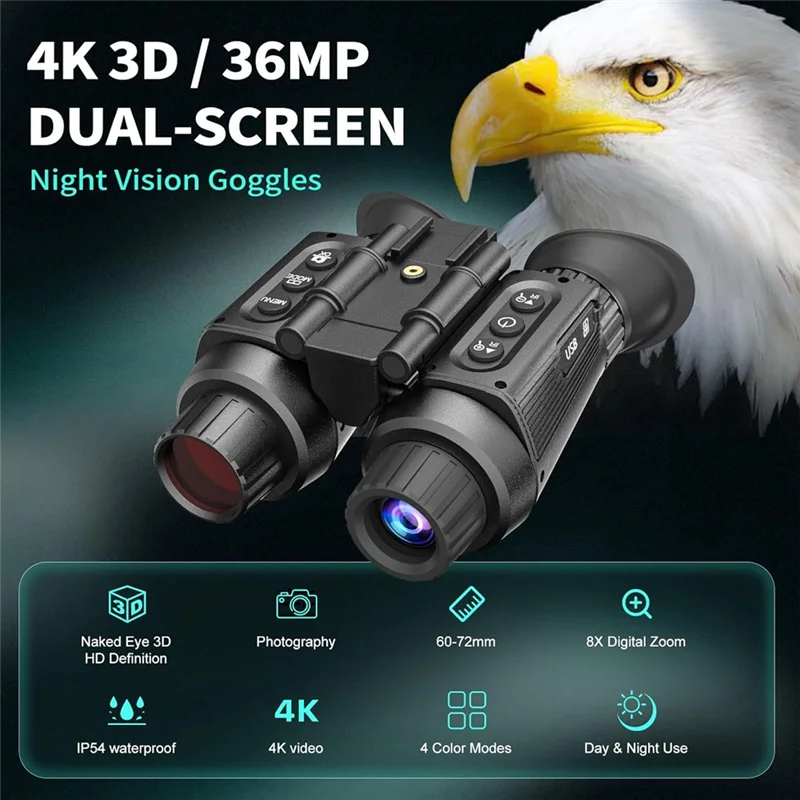 REPLA-NV8300 Night Vision Binocular Goggles Infrared Camera For Hunting And Range Explorations