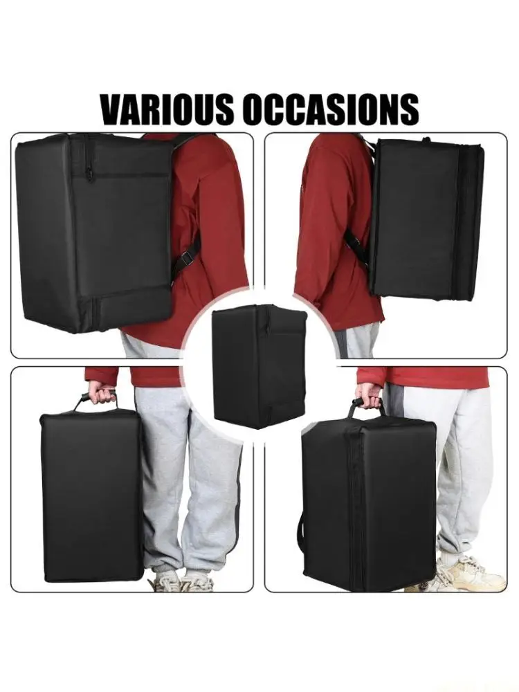 U2JB Wear Resistant Canvas Drum Bag Portable Box Drum Backpack Cajon Handbag Percussion Instrument Accessories Enduring