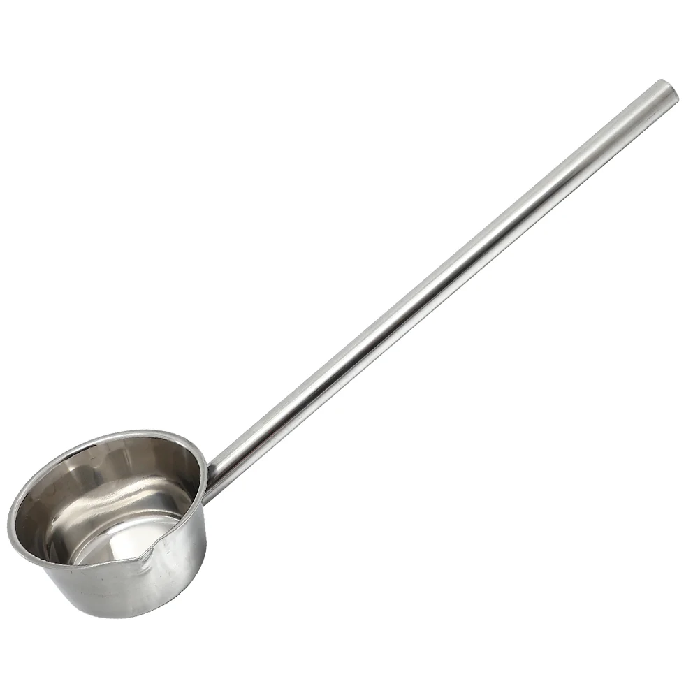 Water Ladle Kitchen Dipper Long Handle Spoon Soup Scoop Watering Can Stainless Steel Silver Household Large-capacity Baby