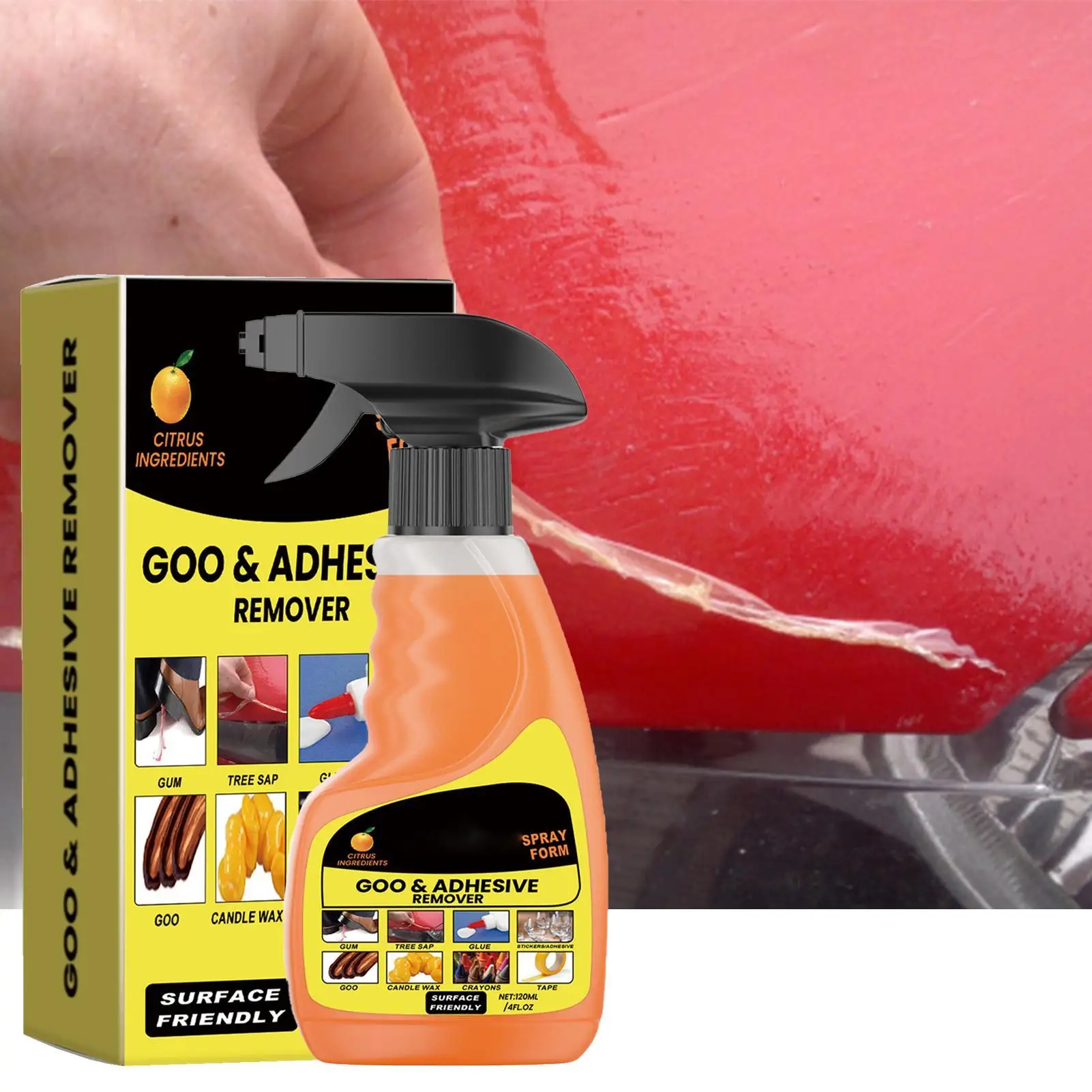 All Purpose adhesive glue remover Sticky Residued Remover Spray Auto Car Sticker Car Glass Label Cleaner Adhesive Glue Spray