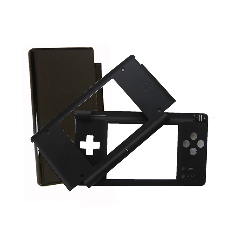 Back shell Plastic shell for  N D S L  for  DS Lite game console   Top Upper  Lower LCD Screen Frame repair replacement