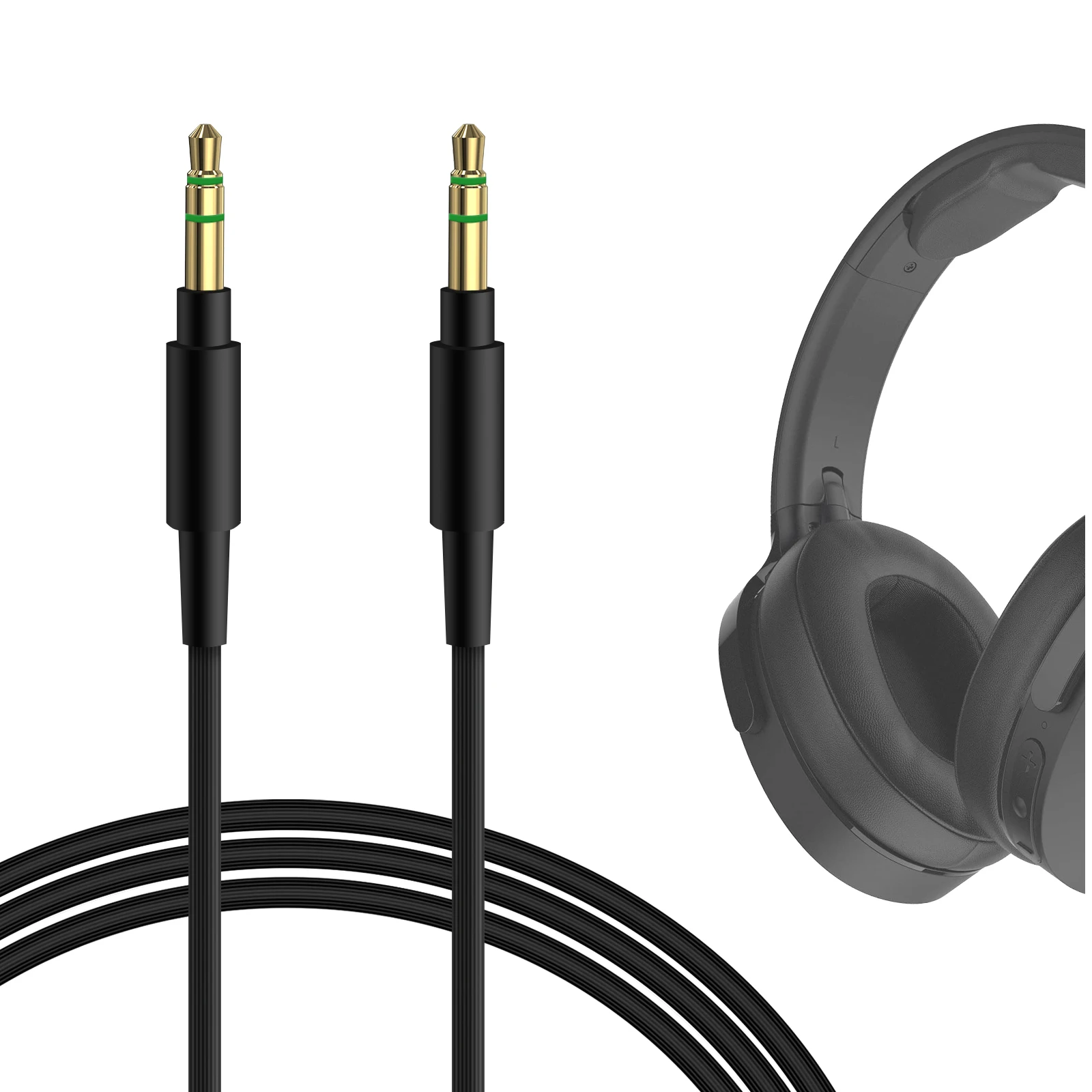 Geekria Cable de Audio Compatible con Skullcandy hish Evo, Hesh ANC, trituradora ANC, Hesh 2, Hesh 3, Cassette, lugar, molienda