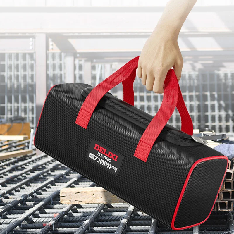 DELIXI ELECTRIC Tool Bag Oxford Cloth Portable Storage Bag, Professional Electrician and Carpenter Repair, Home Storage, HandBag