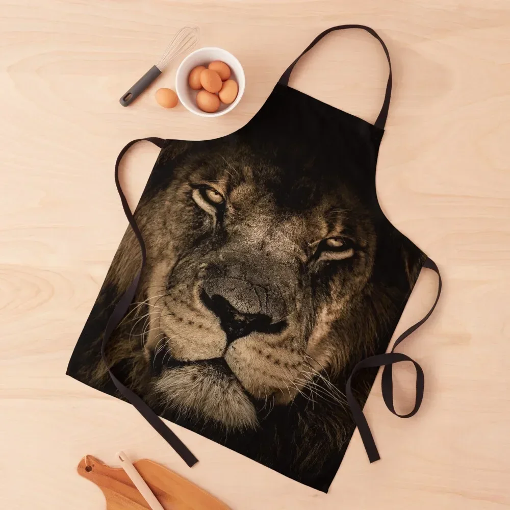 Savanna Lionking Portrait Apron household woman cleanings women's work Apron