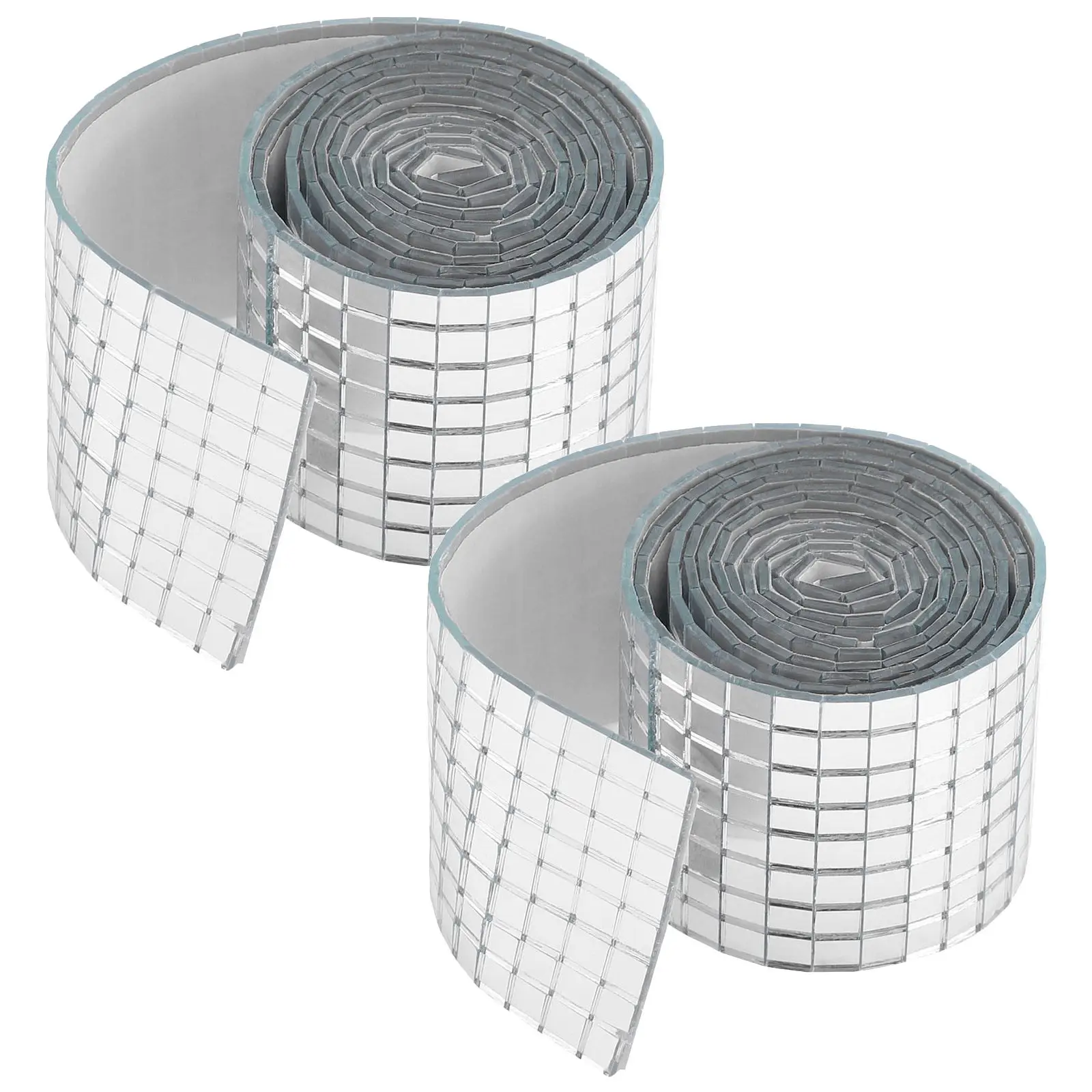 3920 pièces de mosaïques autocollantes en verre réfléchissant argenté 5x5mm pour loisirs créatifs, décoration intérieure, fêtes et mariages