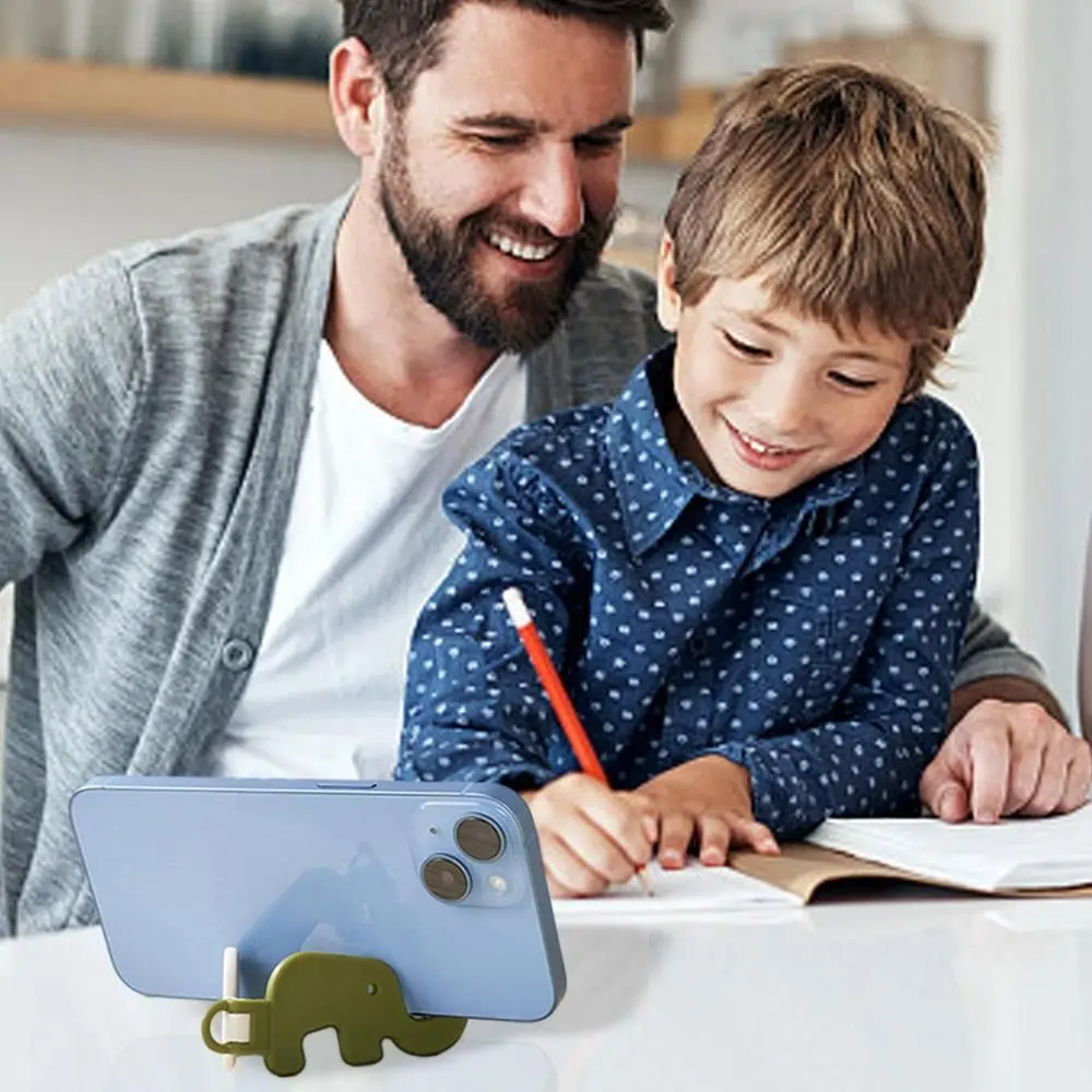 Elephant Mini Elephant Mobile Phone Stand Storage Mini Elephant Phone Holder Key Chain Cartoon Animal Foldable