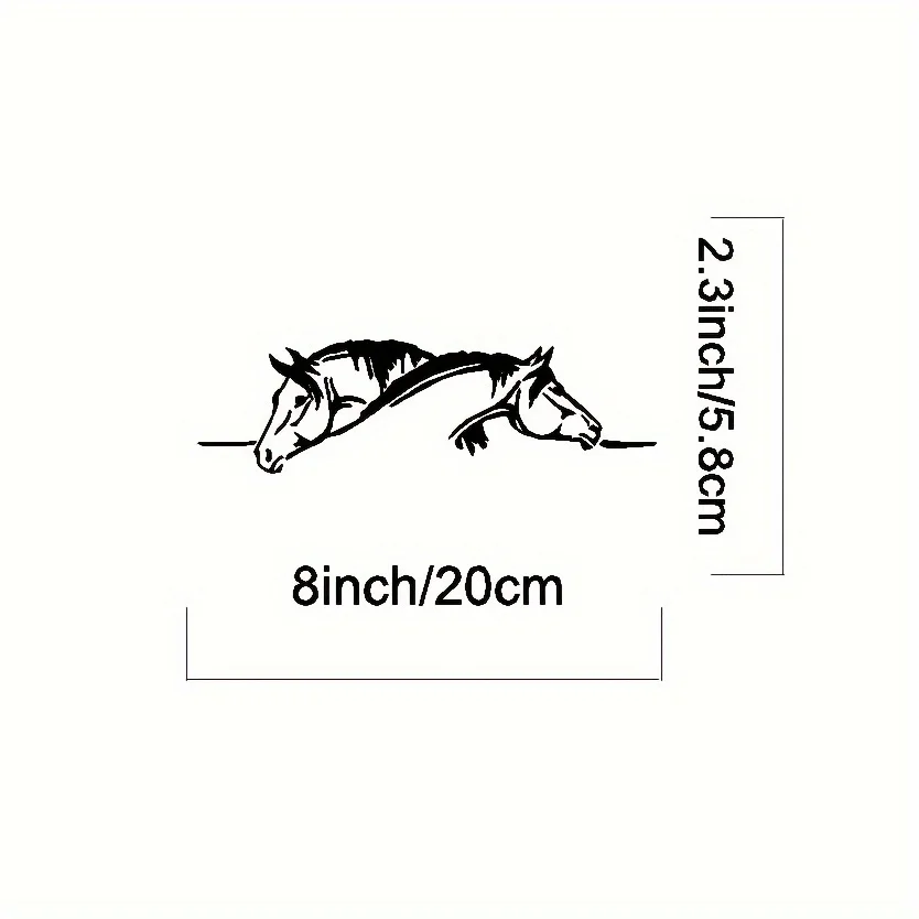 Horse Design Car Sticker Waterproof Removable Vinyl Decal for Glass Trunk Fuel Cap Motorcycle Helmet Vehicle