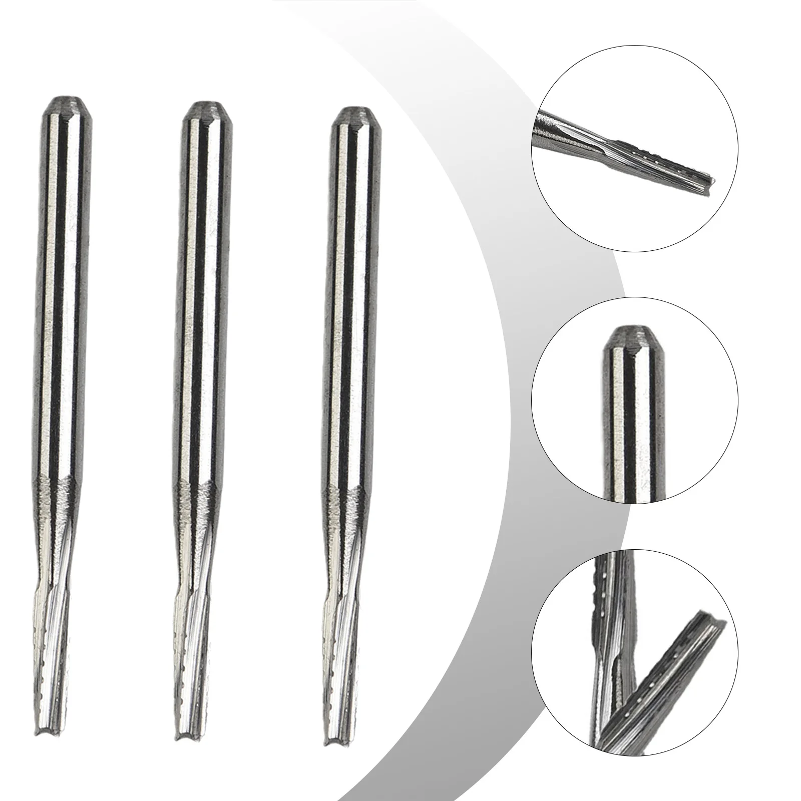 Repair Tool Replacements Power Tools Parts Carbide Drill Bit 1.5mm 3pcs/set Alloy High Hardness High Quality Sliver