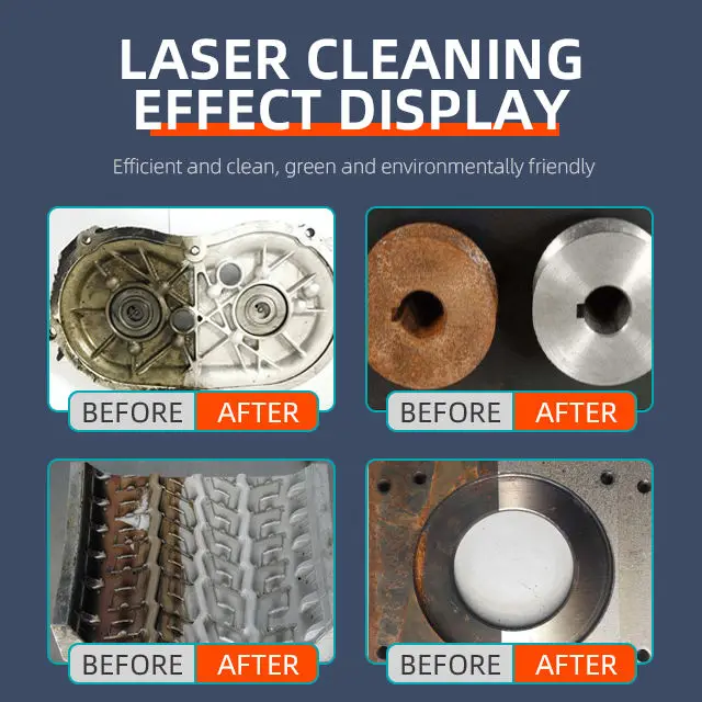 Hoge kwaliteit Mini Pulse Laser Roestverwijdering Machine Schonere Laserreinigingsmachine voor verf