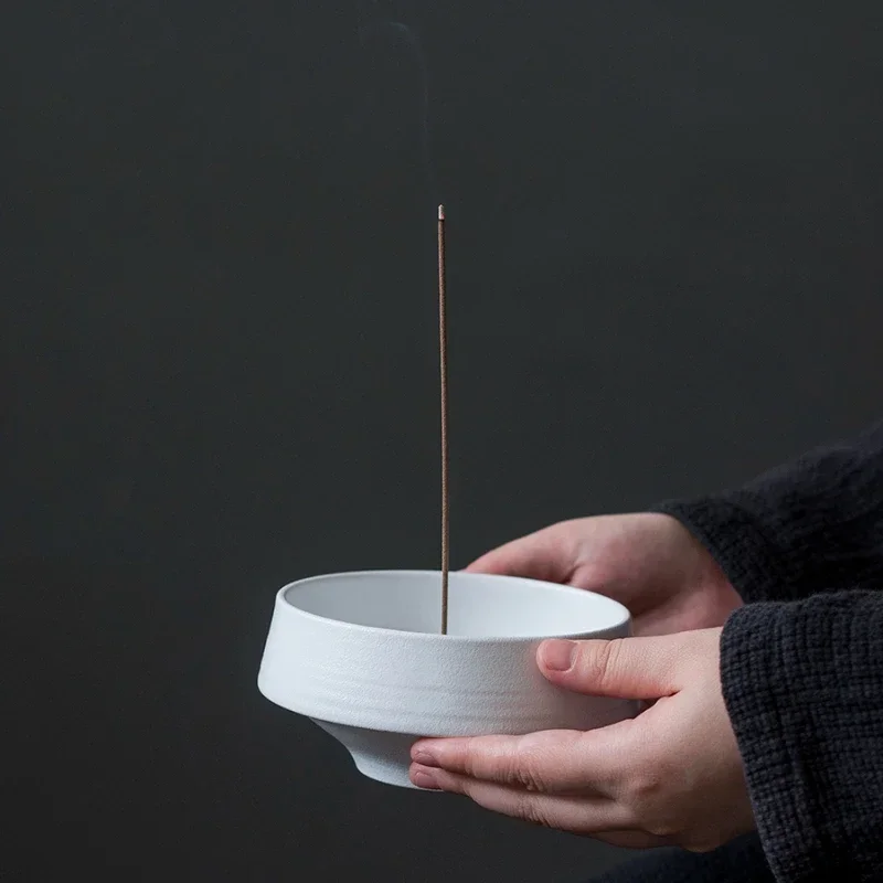 Japanese Handmade Ceramic Zen Incense Burner Household Vintage Incense Burner Creative Indoor Sachet Decoration