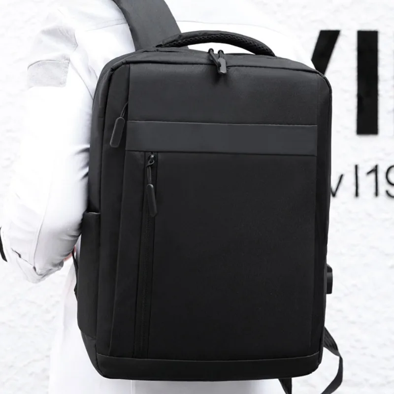 Business Laptop Backpack Large Capacity Multifunctional Usb Charging Waterproof Film Backbag Casual Shoulder Bag For Men