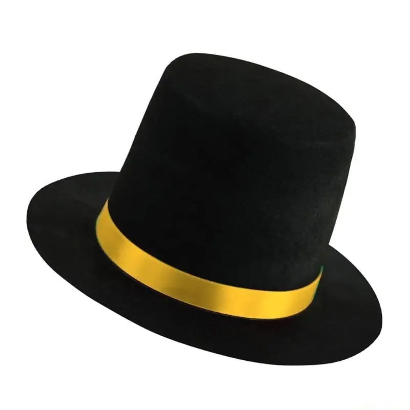 31BF Unisex Retros Hat Magicians Hat Party Performances Hat Costume Accessory for Professional Magicians and Enthusiasts