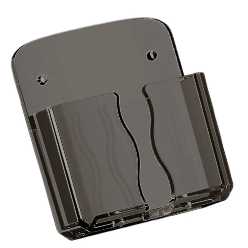 Suporte telefone parede transparente para telefones quartos com acesso carregamento