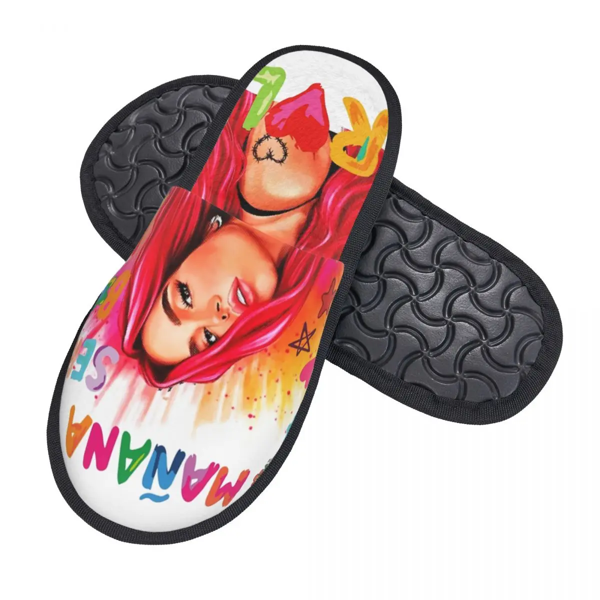 Custom Print Women Manana Sera Bonito Karol G House Slippers Cozy Warm Memory Foam Fluffy Slipper Indoor Outdoor Shoes