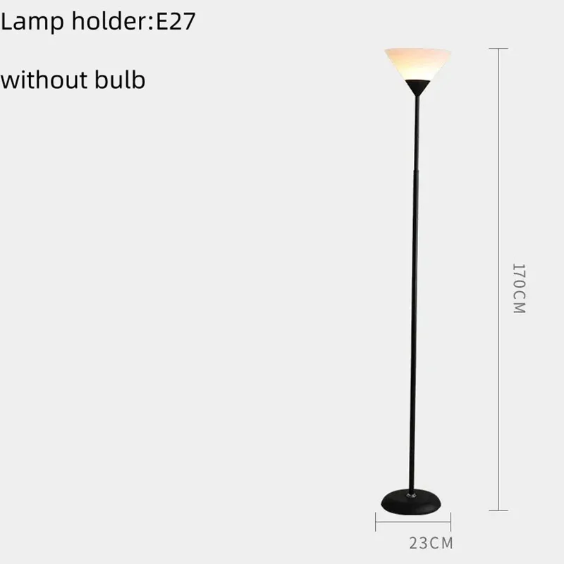 Nordic Minimalistische En Modieuze Vloerlamp E27 Woonkamer Slaapkamer Studeerbed Moderne Multifunctionele Led Verticale Lamp