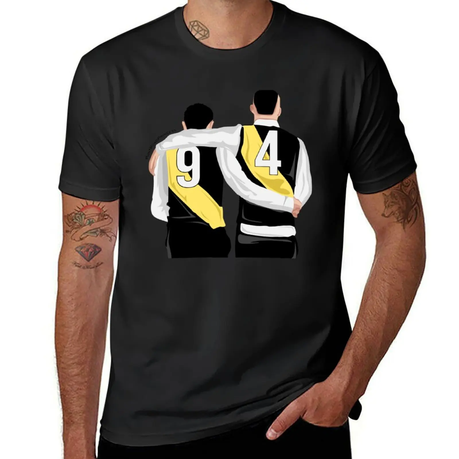 Dustin Martin, Trent Cotchin Departing T-Shirt plain summer clothes Men's clothing