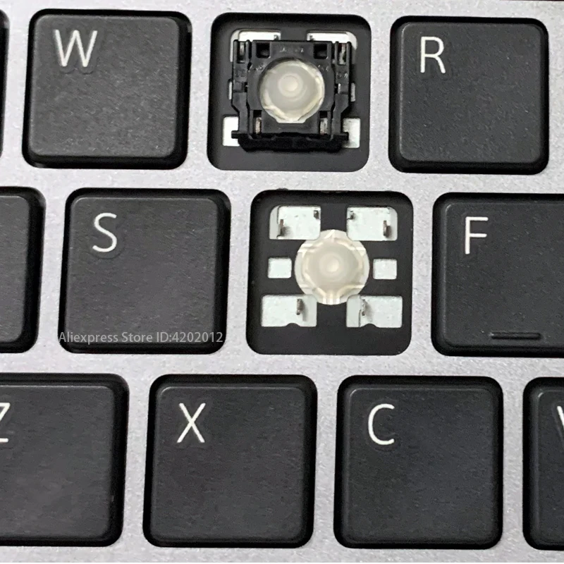 Replacement Keyboard Laptop KEY & Clips For Dell KB7221Wt D W A S F Z X J K M B V H S T X Z O P F Cap Keycap And Hinge