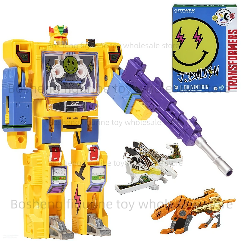 En Stock Hasbro juguetes transformados J Balvin BalvintronG1 Soundwave Deluxe figura de Anime modelo juguetes de acción coleccionables regalos E8546
