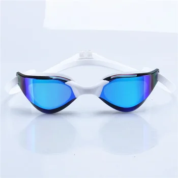 Professional Anti Fog Swimming Goggles Electroplate Waterproof Silicone Swim Glasses for E