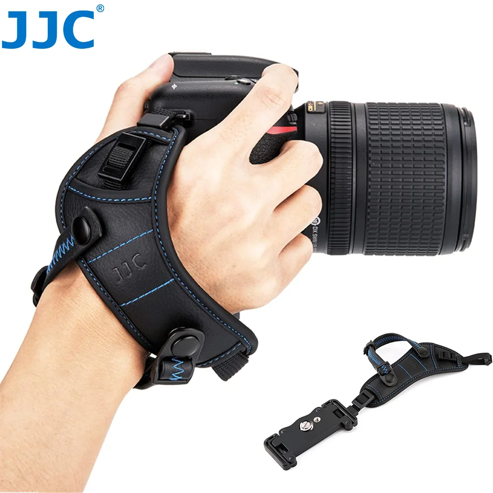 JJC Camera Strap Hand Grip Strap W Standing U Plate Holder for Canon R8 R7 R5 R6 V 80D 77D 90D 800D D850 Nikon Z6III Z50 II D850
