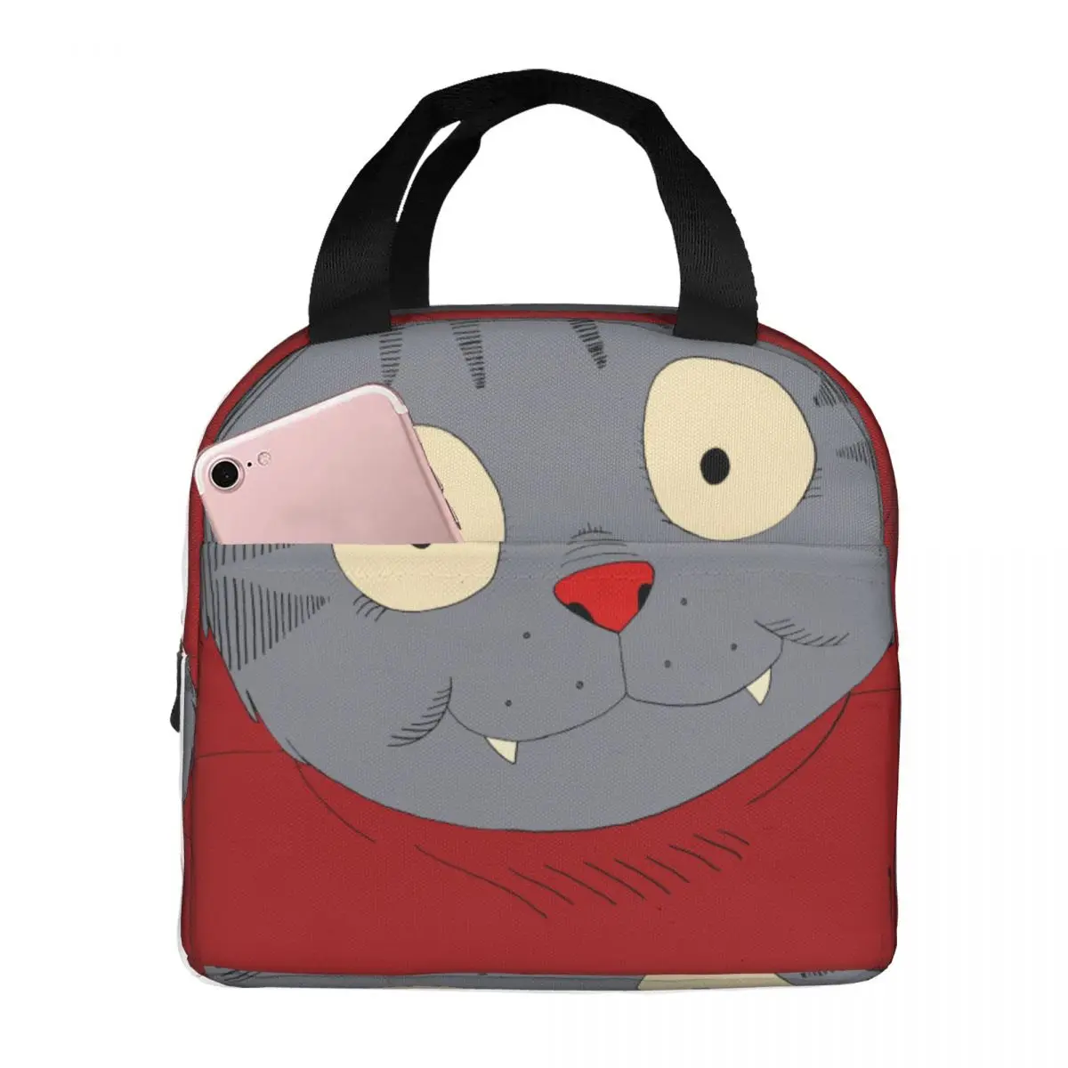 Dla studentów Szkoła i biuro Izolacyjna torba ryżowa Zabawa Wzmocnienie uchwytów T-The Nine Lives of Fritz the Cat Tote Lunch Box Bag